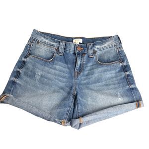 J. Crew Distress Denim Shorts Size 26